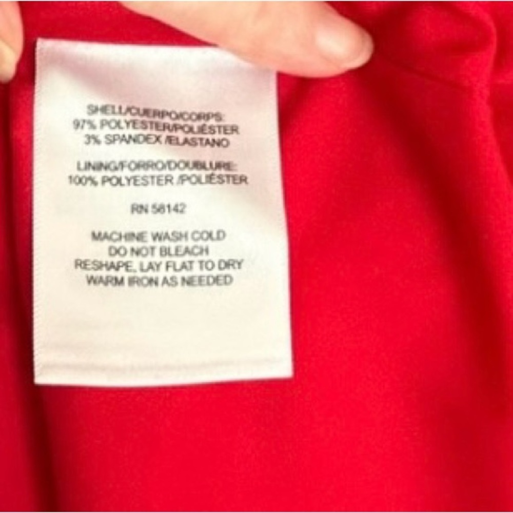 •NWT Maggy London Red Cocktail Dress Sz 8 - Picture 9 of 9